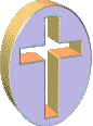 Easter egg with cross
