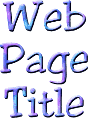 web page title