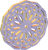 Islamic round geometric design