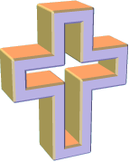 animated large gold cross