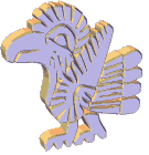 animated gold Mayan bird