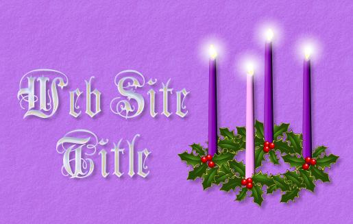 sample advent title graphic