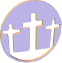 3 crosses in circle