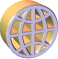 small revolving globe