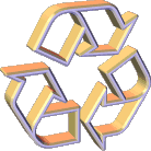hollow recycle symbol